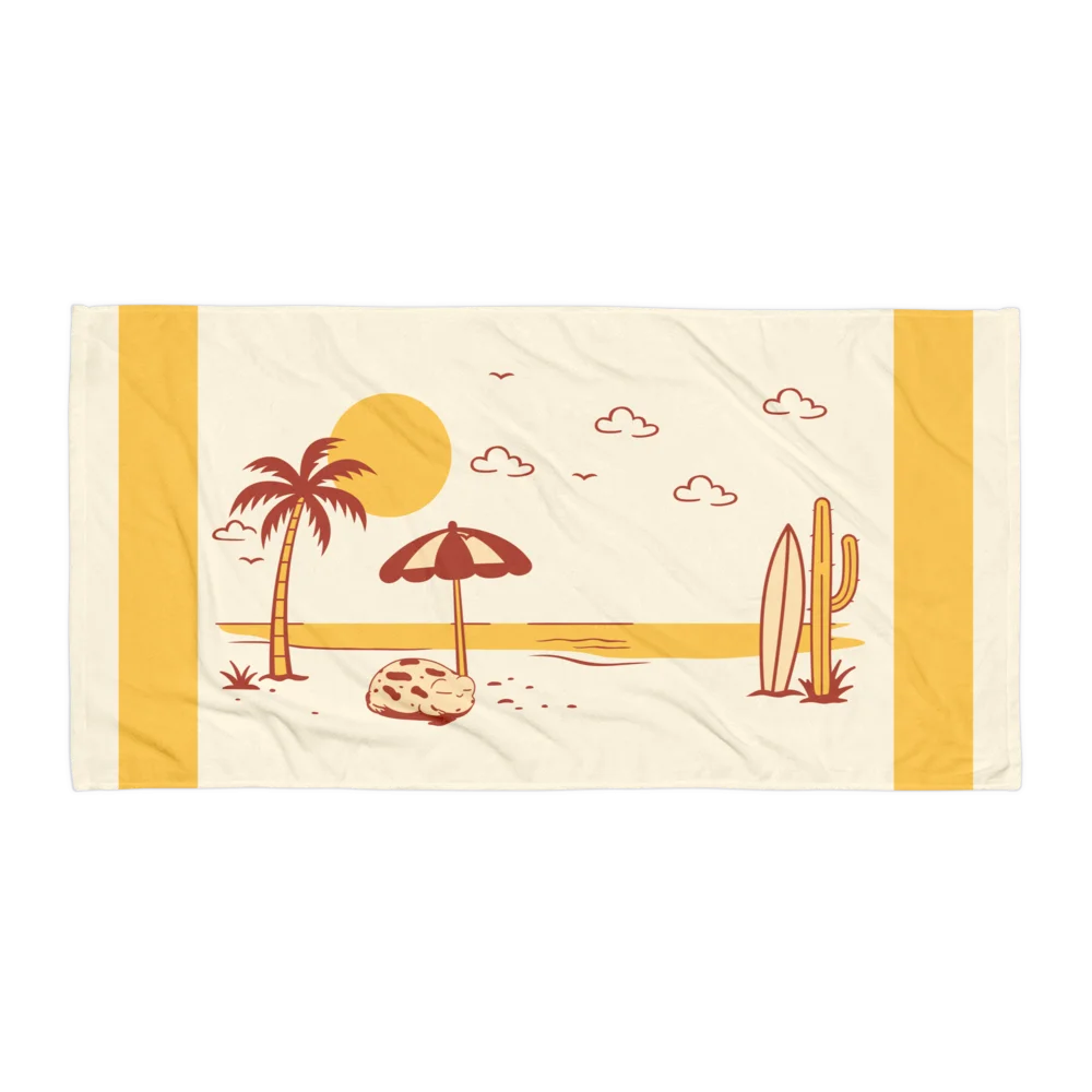 Retro Beach Towel product image (1)
