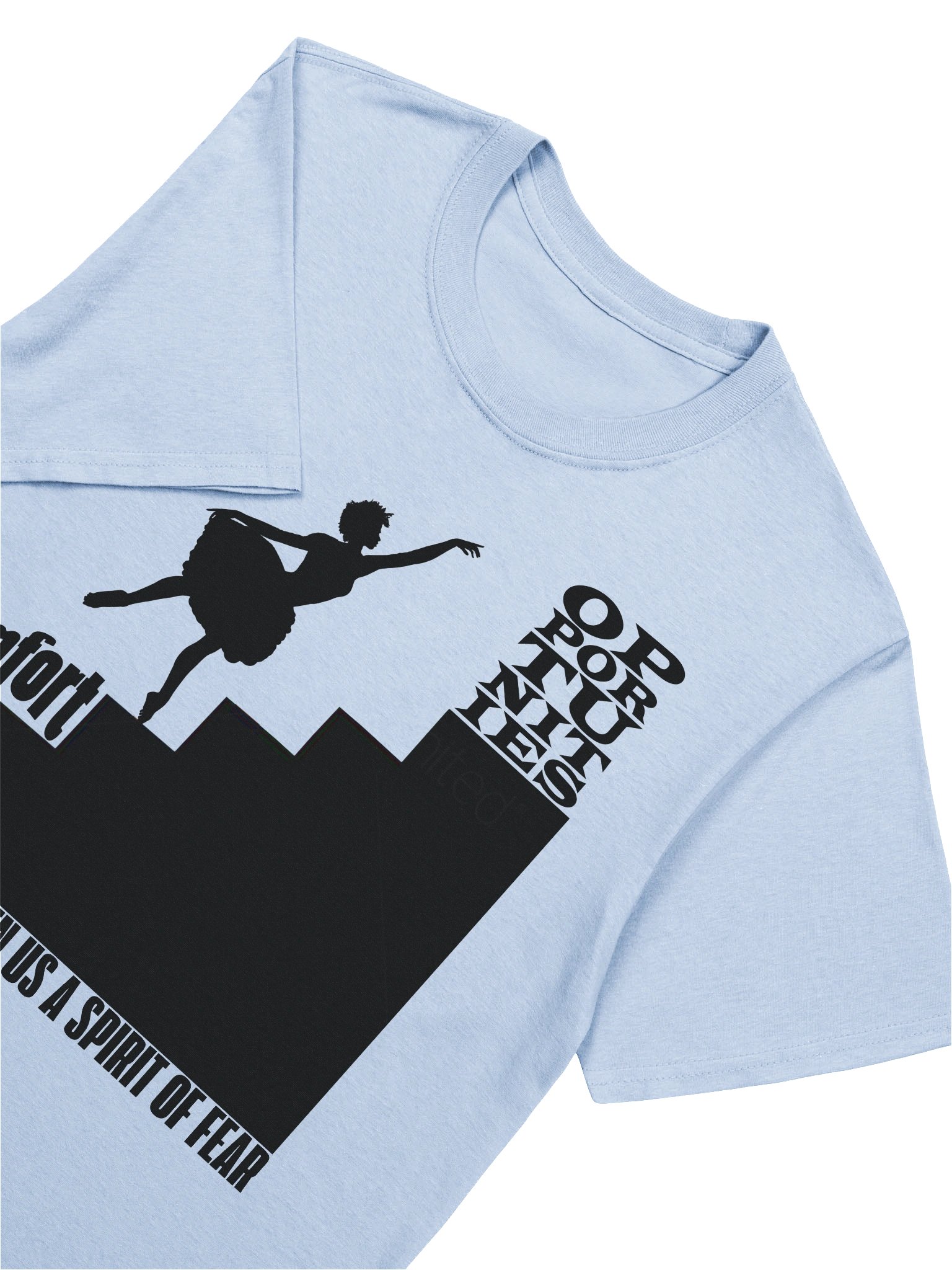 Opportunity begins at the end of our comfort zone. T-shirt product image (22)