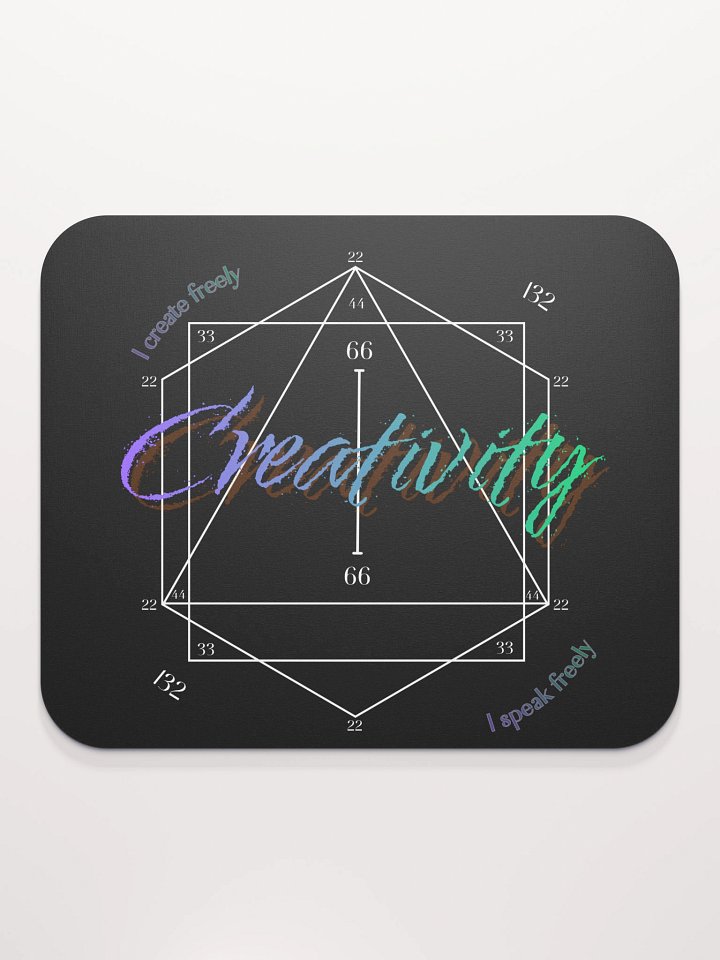 Creativity 132 Vibrational Mousepad (purple to green)-Black product image (2)