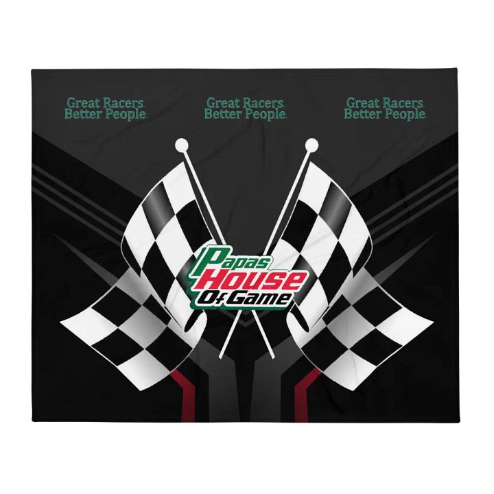Checkered Flag Racing Throw Blanket product image (1)