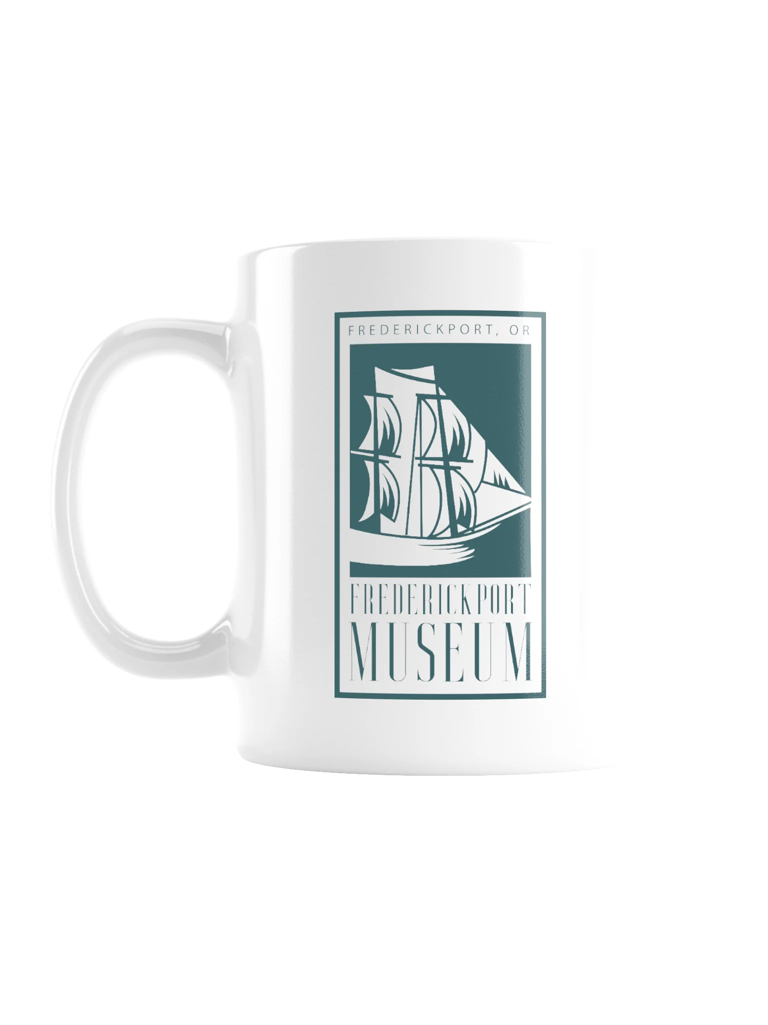 Frederickport Museum Teal Coffee Mug product image (1)