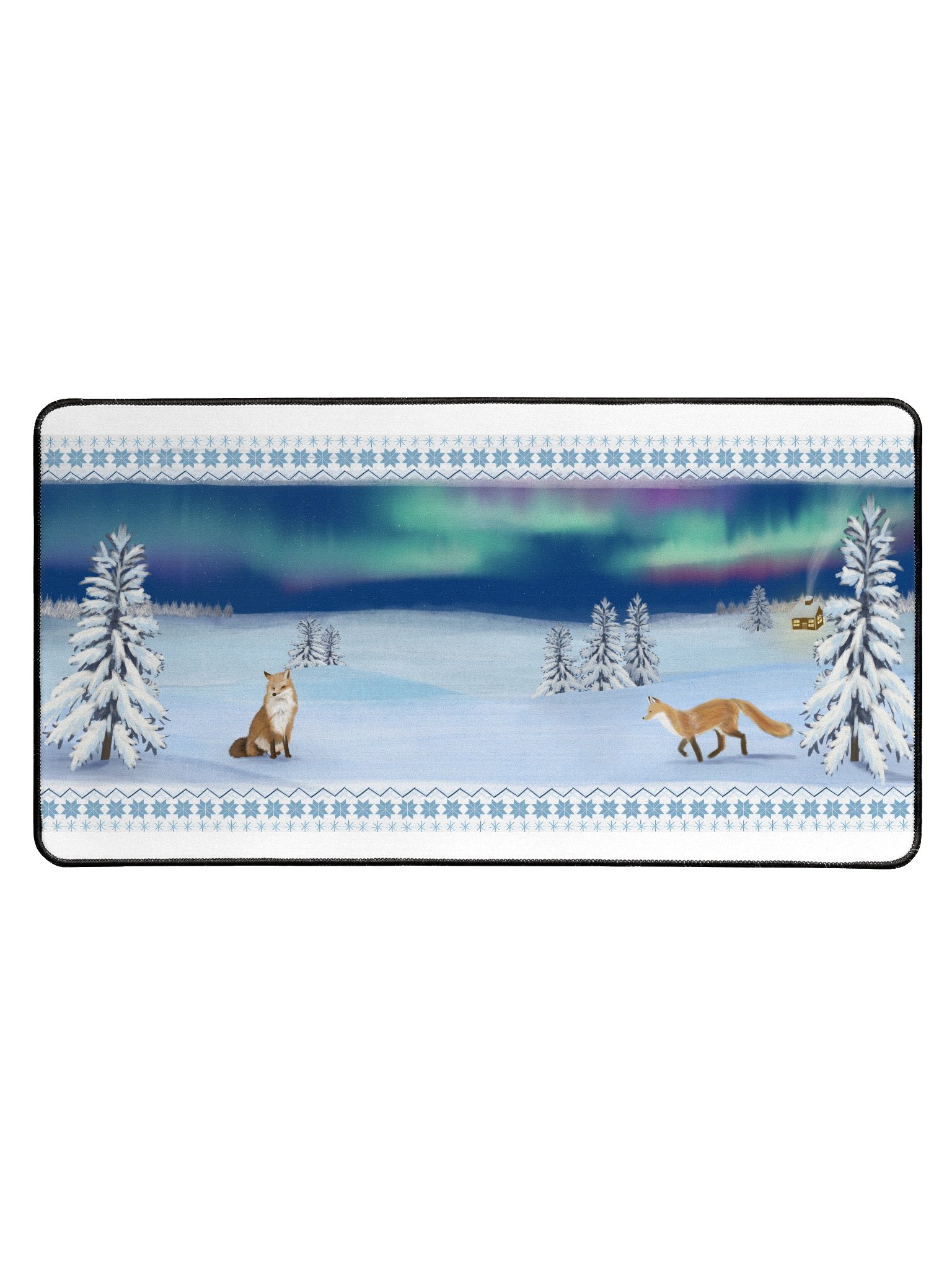 Winter landscape deskmat product image (1)
