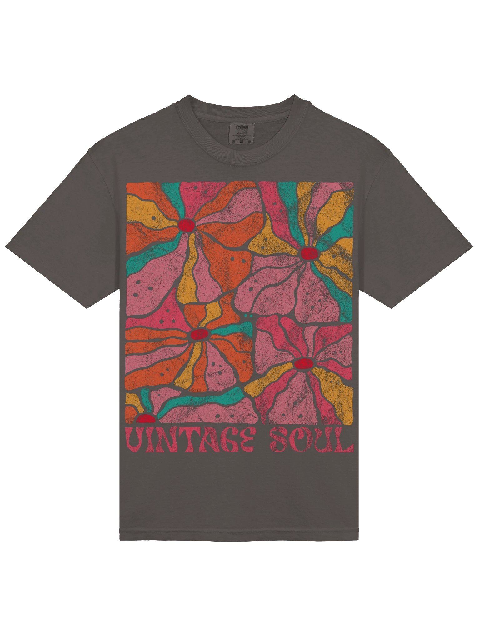 Vintage Soul Floral Shirt – Retro Boho Flower Aesthetic Graphic Tee product image (7)