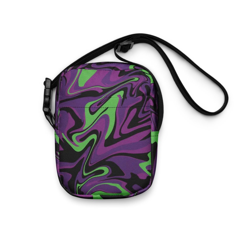 Purple Lime Swirl Utility Crossbody Bag product image (1)