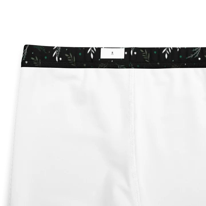 Dark Green Leaf All-Over Print Youth Leggings product image (2)
