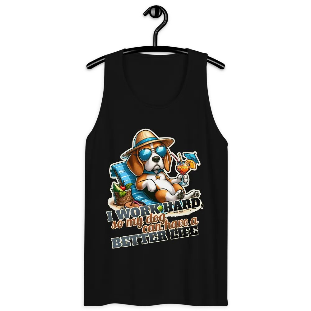 Work Hard - Beagle Beach - Tank Top product image (23)