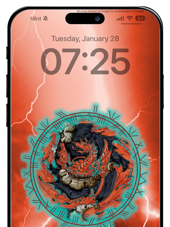 Bronze Dragon Phone Wallpaper product image (1)