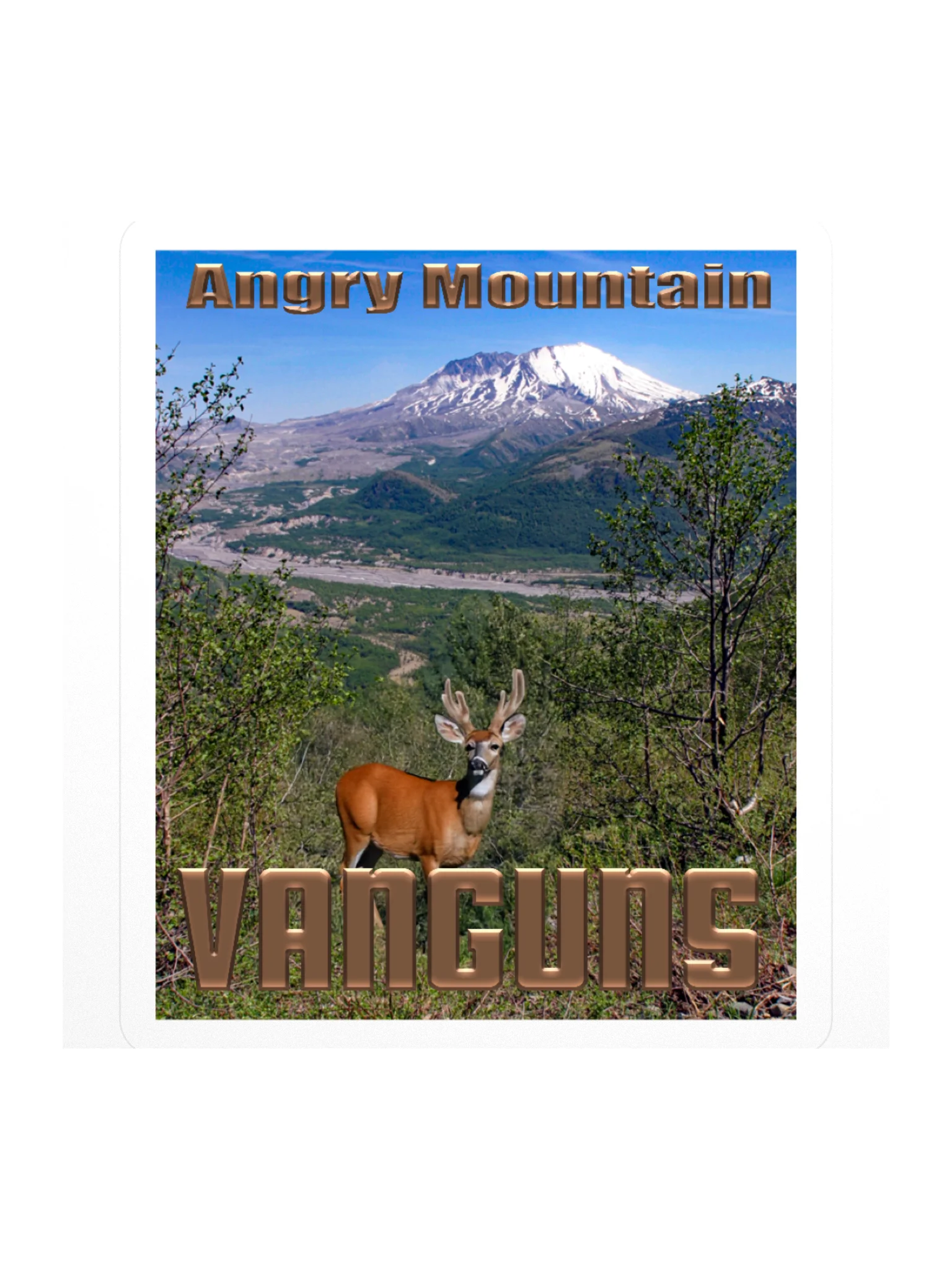Angry Mountain Sticker product image (1)