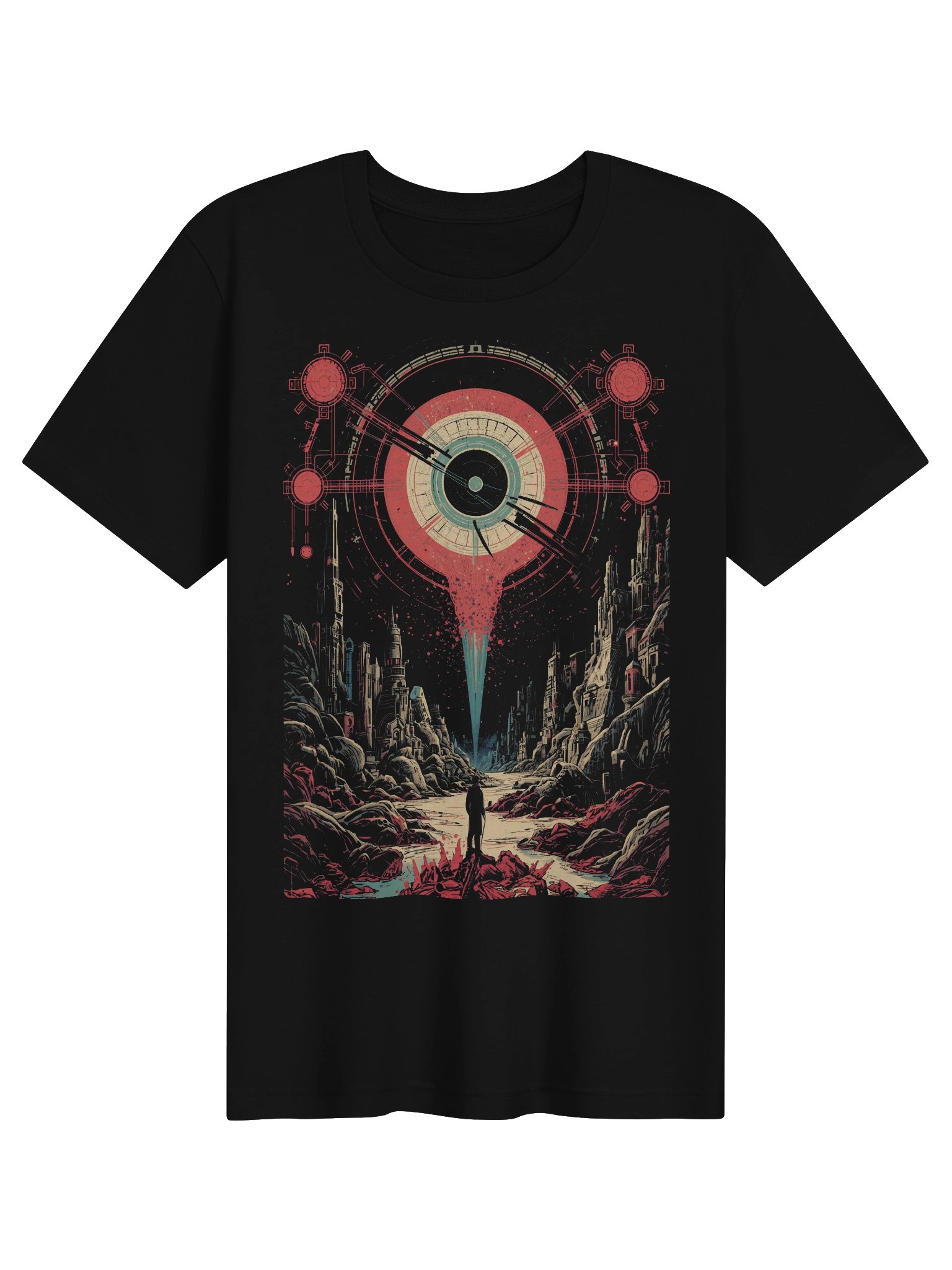 Cosmic Portal Sci-Fi Lightweight T-Shirt product image (1)