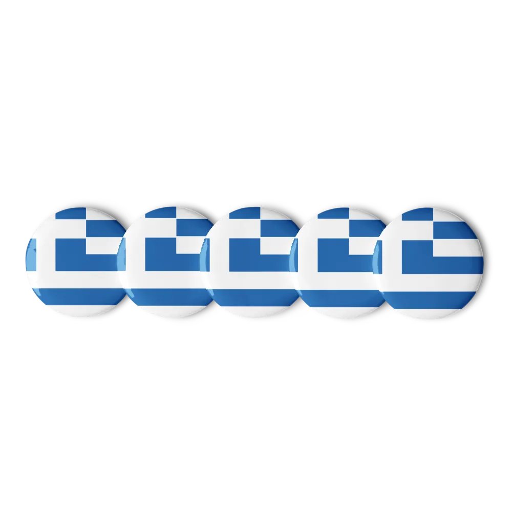 Greek Flag Circle Pins product image (4)