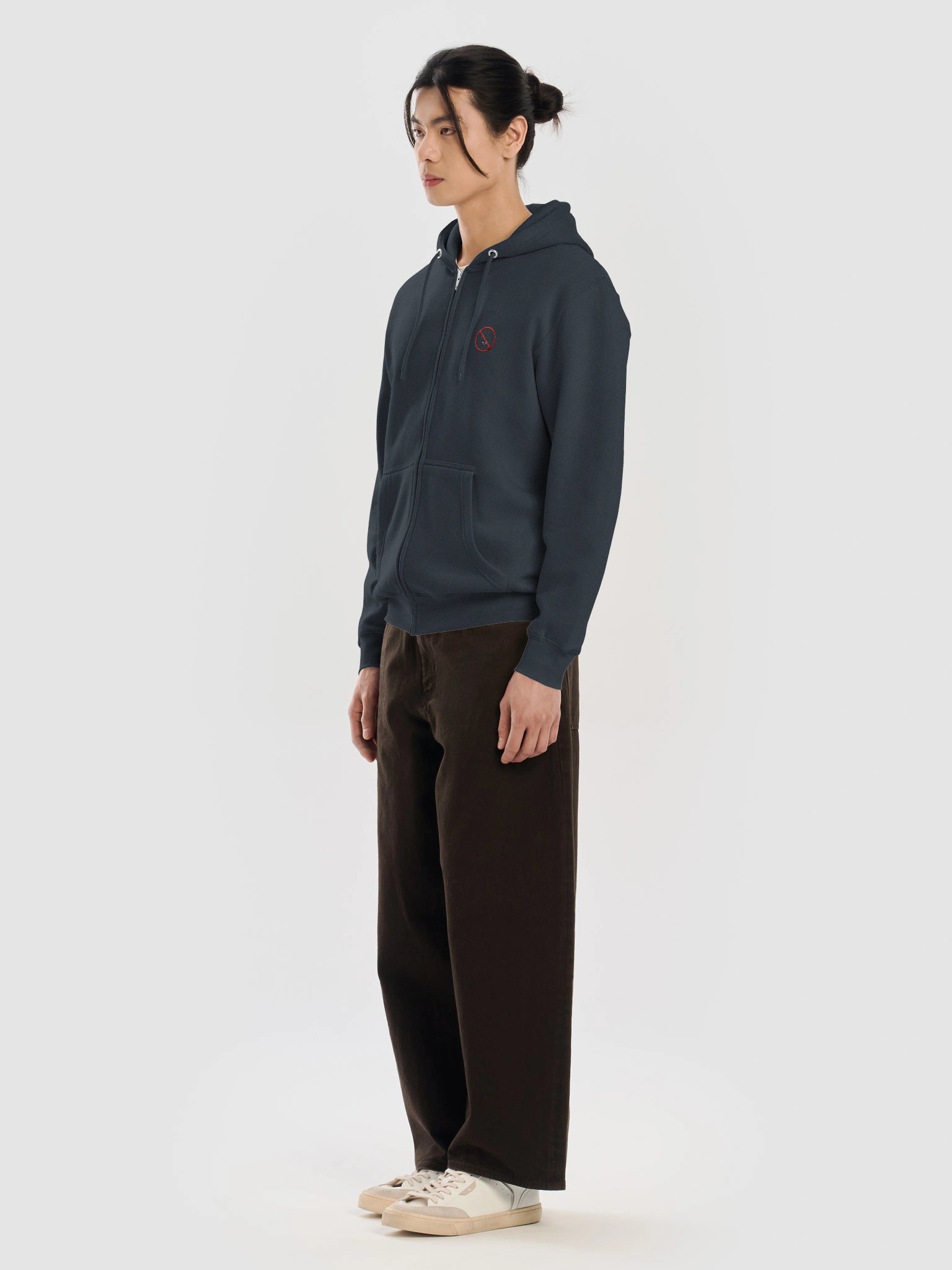 Anti-Mind-Poison Embroidered Logo - Zip Hoodie product image (7)
