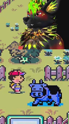 This cow was feeling blue 😰

#furry #cow #retrograming #earthbound #furryfandom