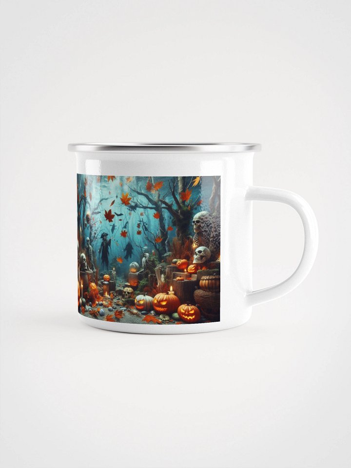 Underwater Halloween Forest Enamel Mug product image (1)