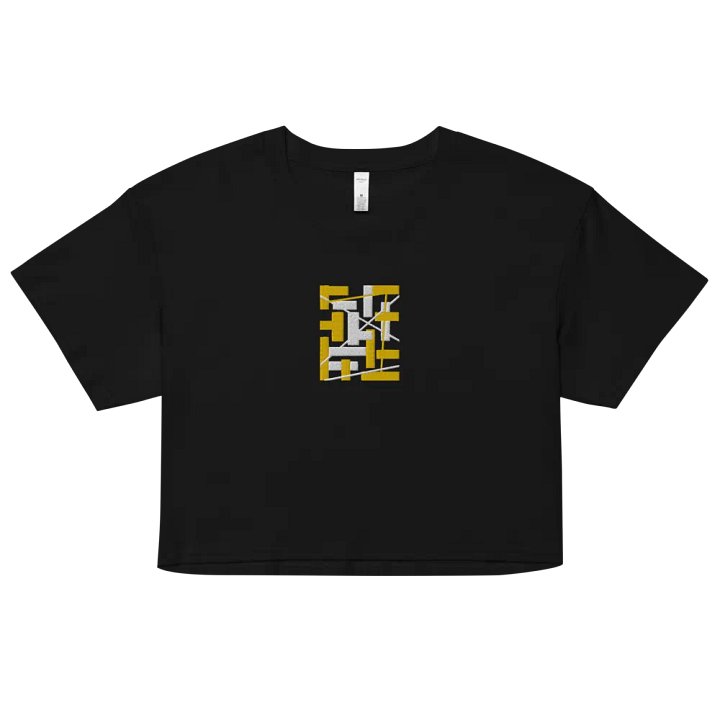 Black Background Golden Geometric Square Rectangle Line Pattern product image (2)