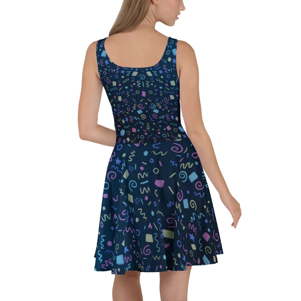 Arcade Pattern Skater Dress product image (4)
