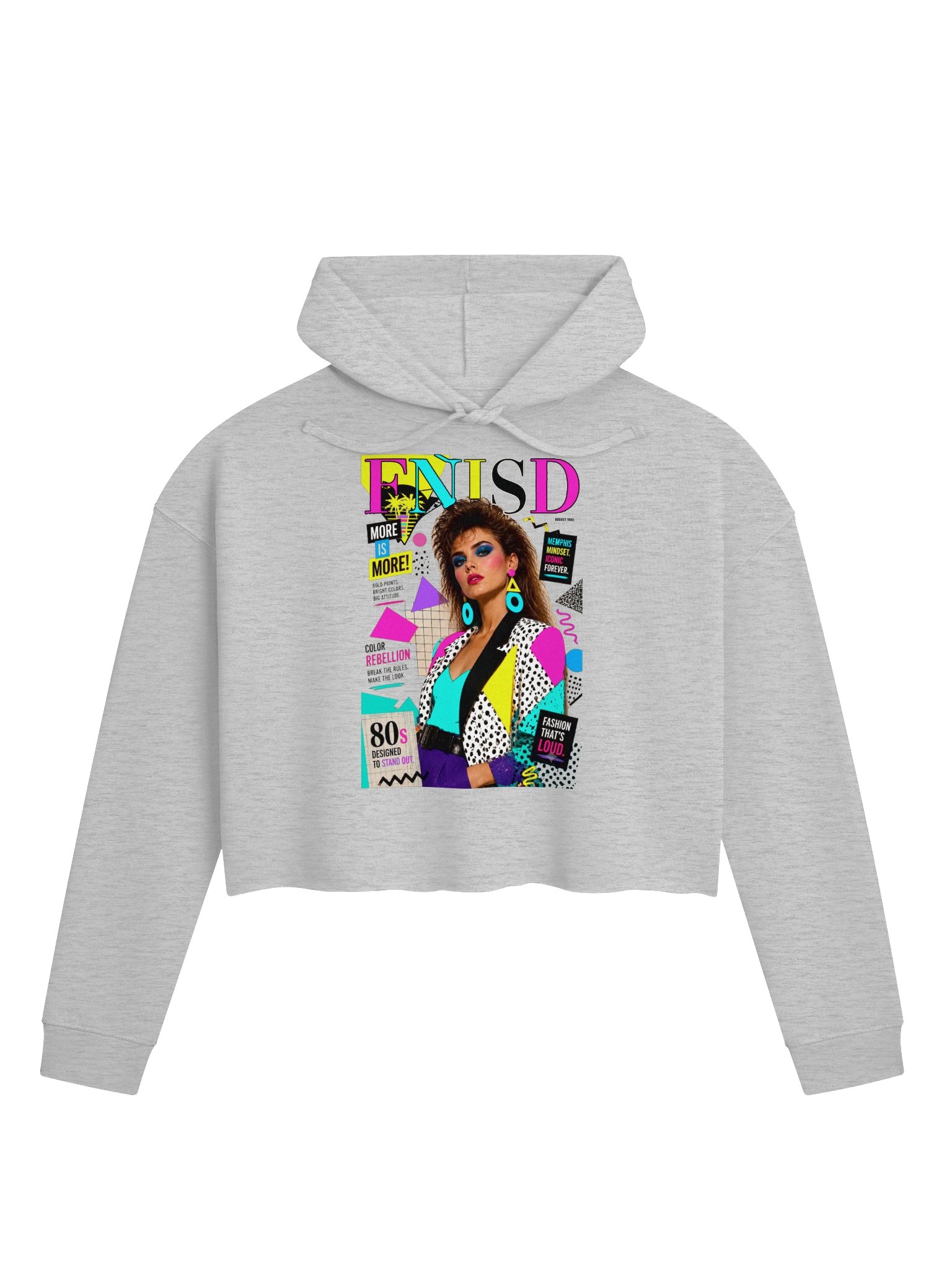 VOGUE 80s CROP HOODIE product image (1)