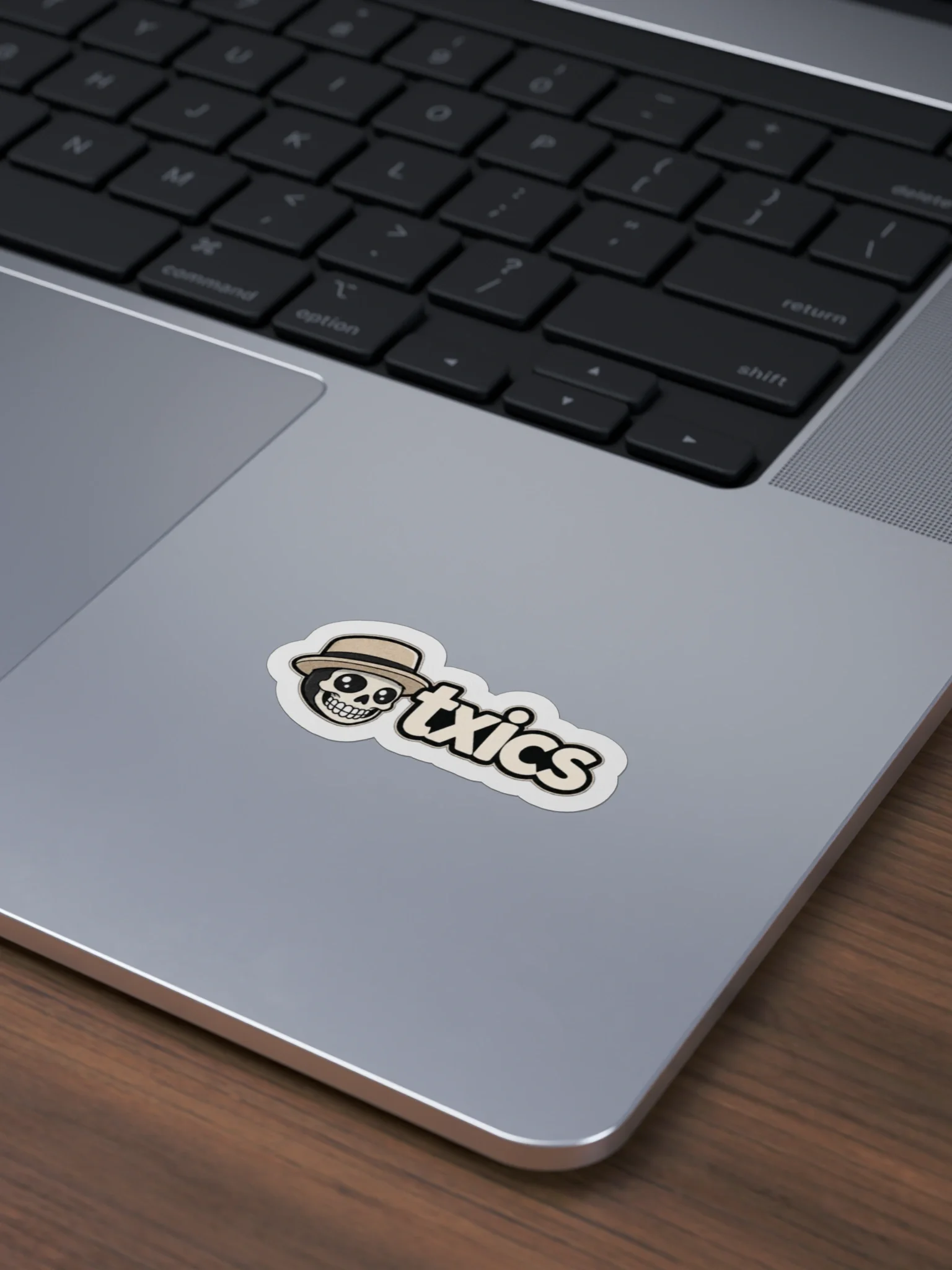 txics Classic Skull Die-Cut Sticker