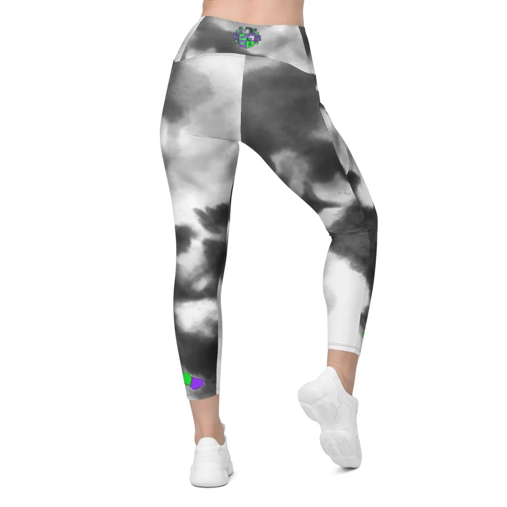 Lonely Hearts Crossover Leggings with Pockets product image (3)