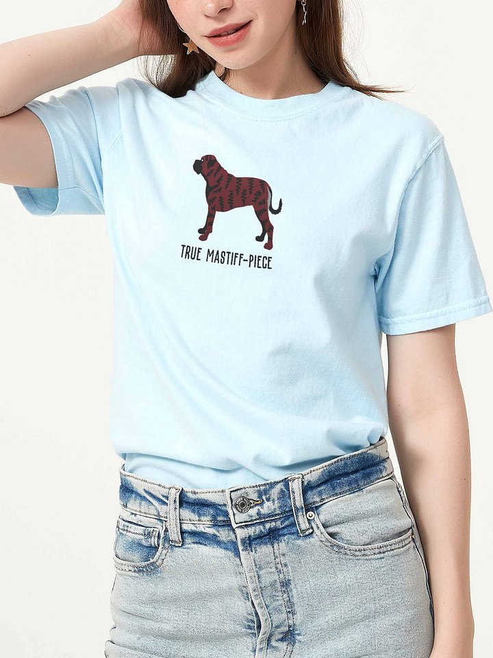 True Mastiff-Piece T-Shirt(Embroidered) of a Bullmastiff(Brindle) product image (2)