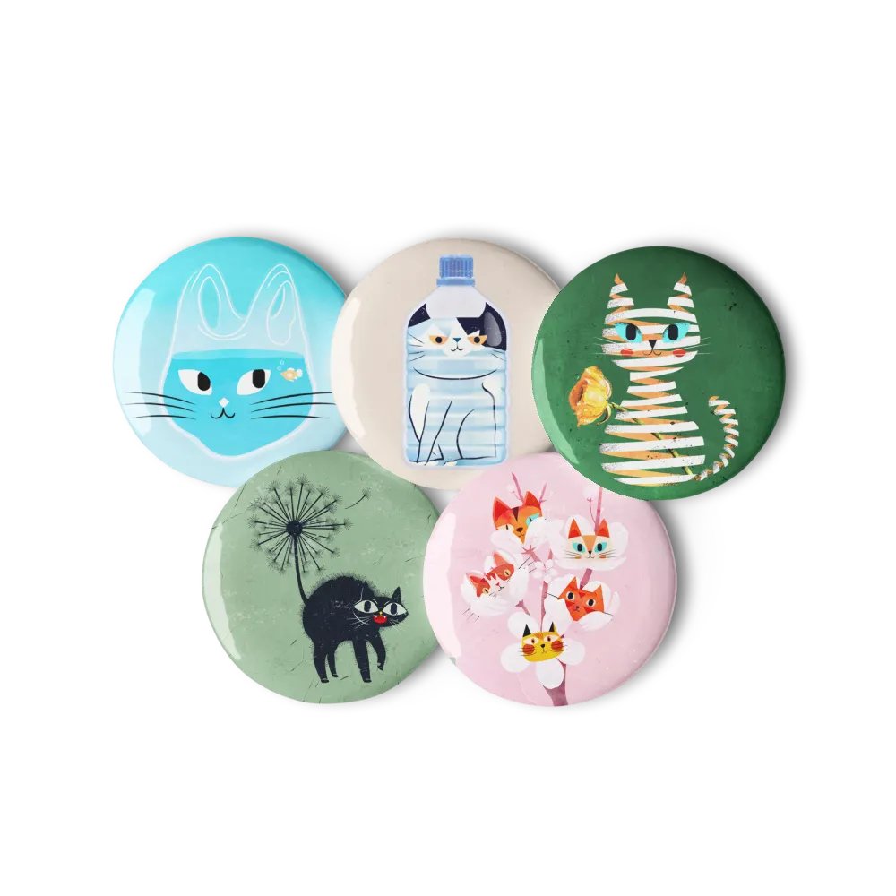 Pin Buttons Collection 2 (5 pcs) product image (1)
