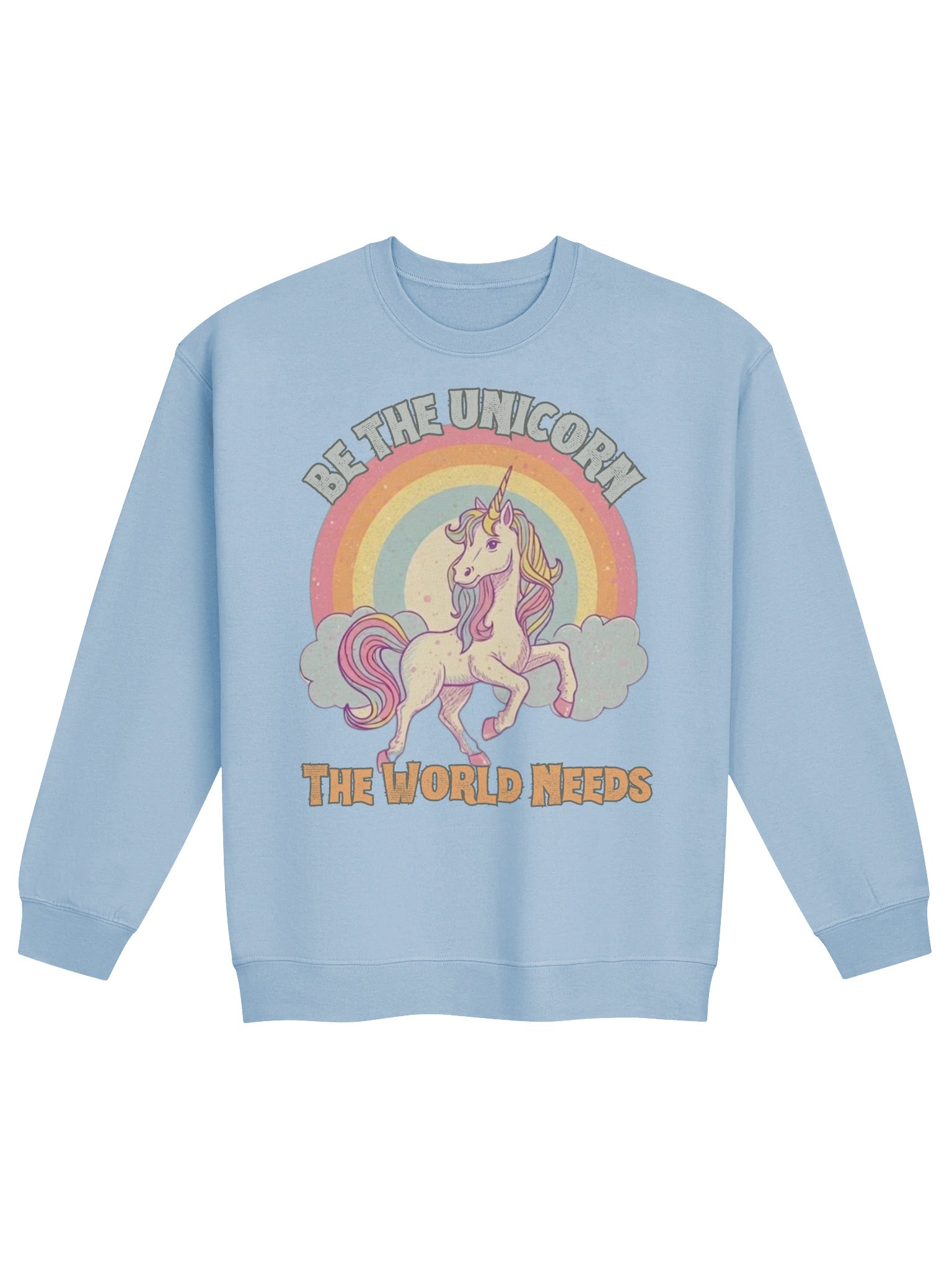 Be the Unicorn Crewneck, 80s Inspired Nostalgia Sweatshirt product image (3)