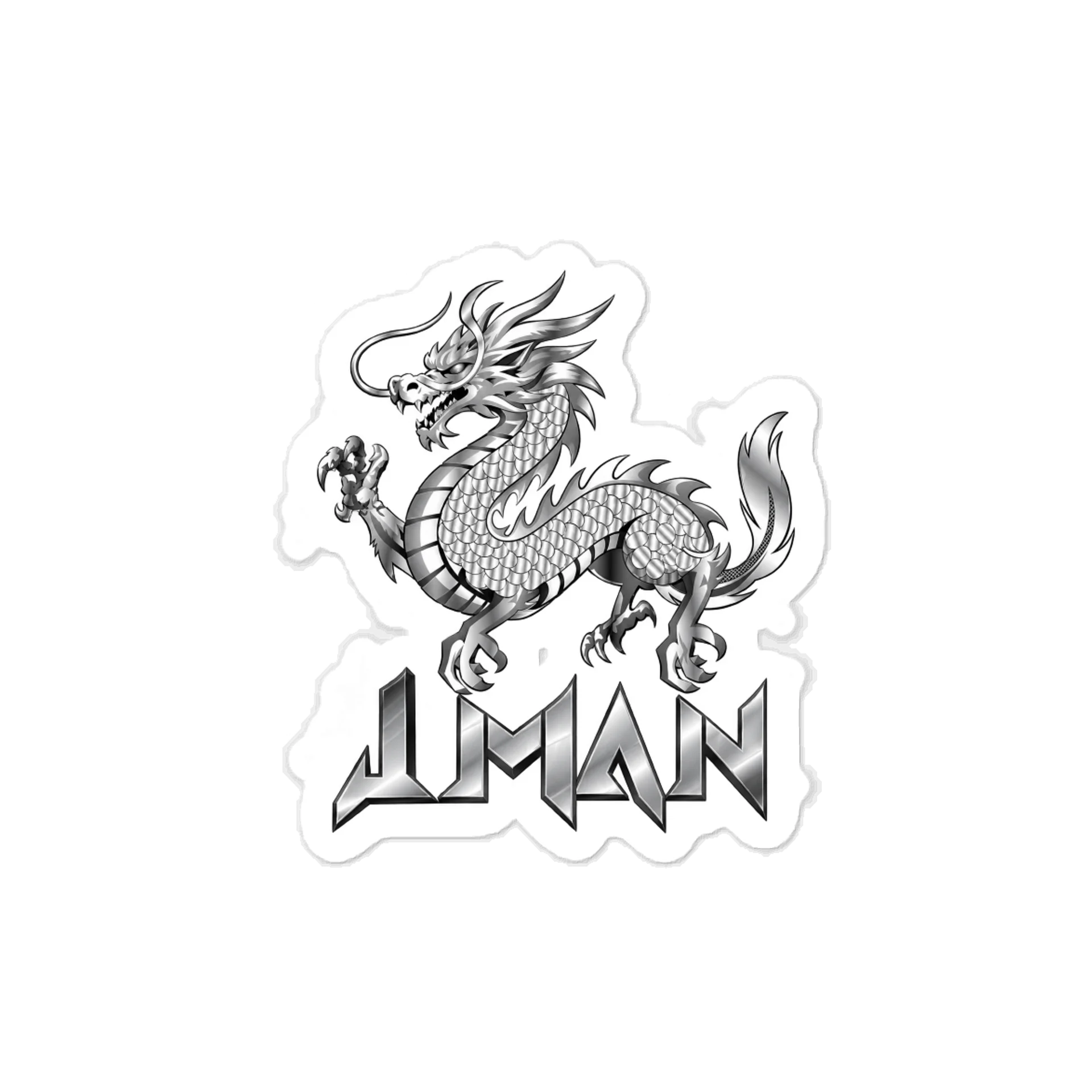 Jman JMAN Silver Logo Kiss-Cut Decal | JMAN's Swag Shop
