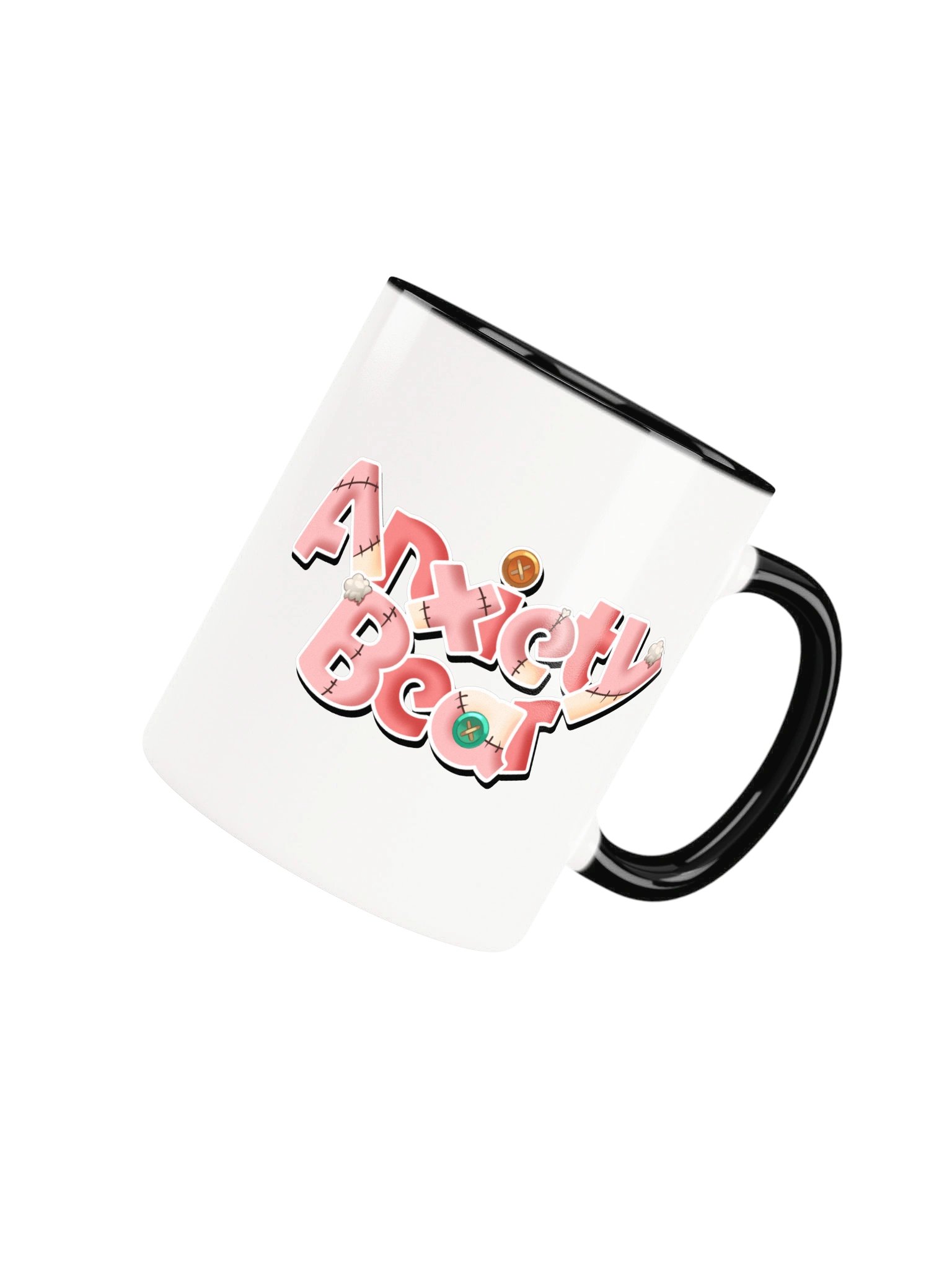 Anxiety Bear Chibi Human Mug with little Nyxxie Bat product image (65)