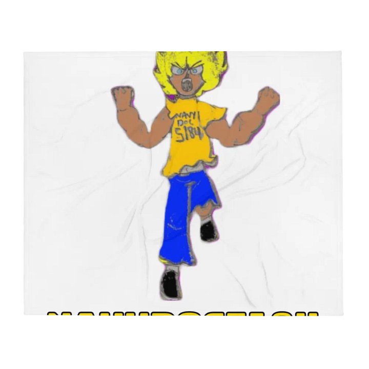 NavyDoc5184 Super Saiyan Throw Blanket product image (2)