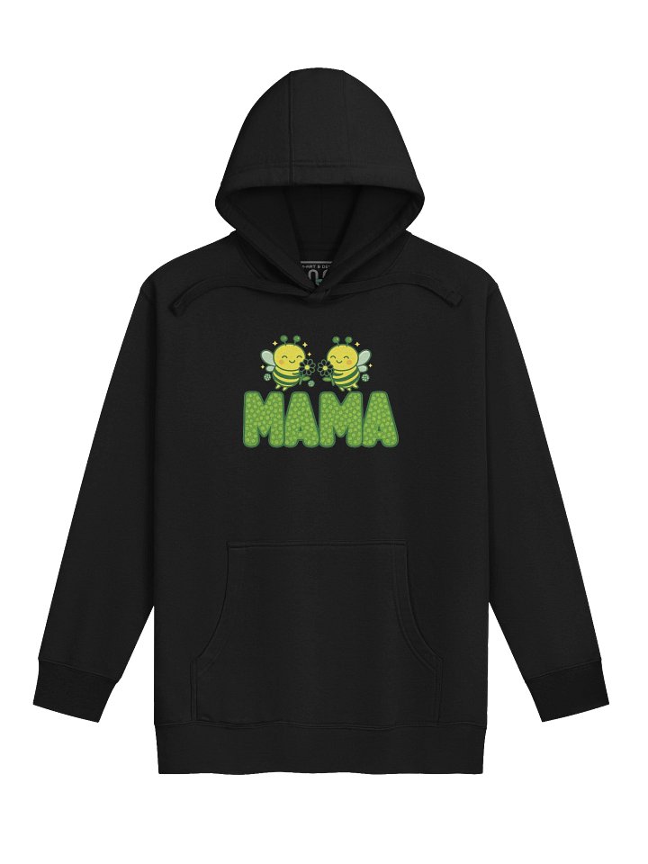 MAMA Bee Hoodie – Cute Green Polka‑Dot Mom Sweatshirt - by M-Art and Design product image (1)