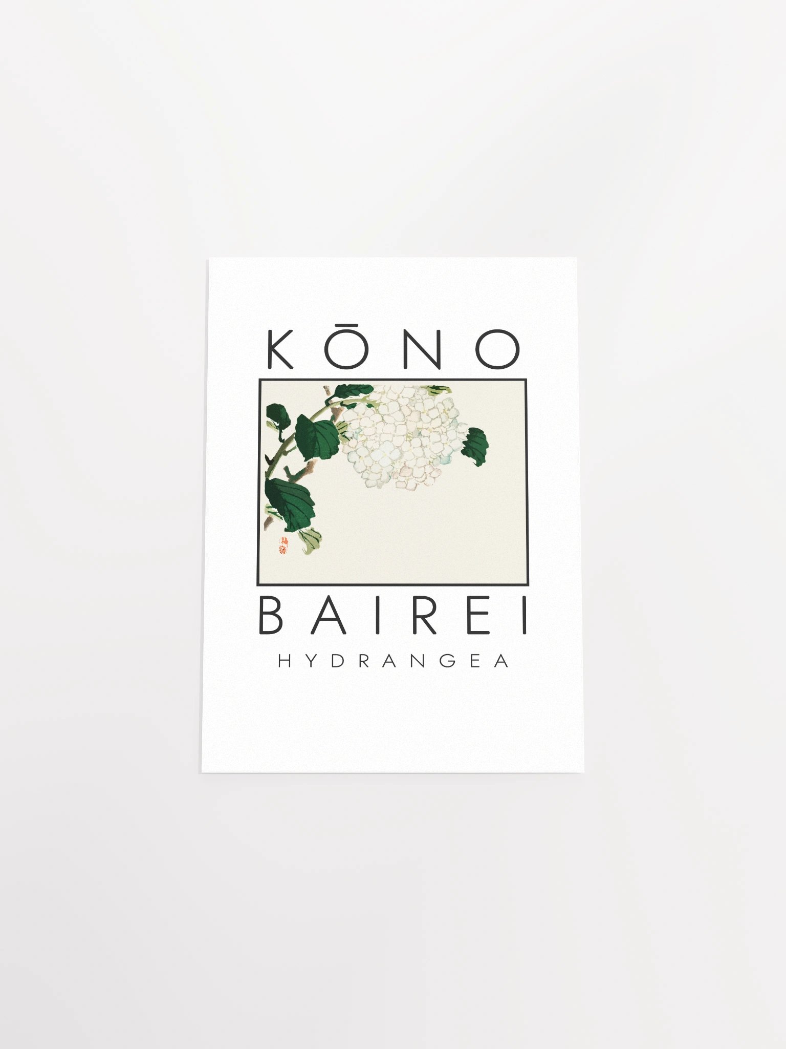 Kono Bairei Hydrangea Flower Poster product image (26)