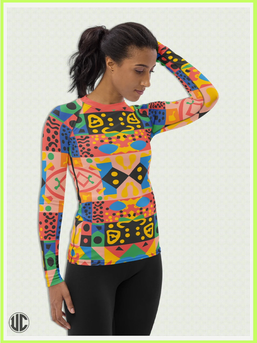 Vivid Memphis Style - Women's Rash Guard product image (1)