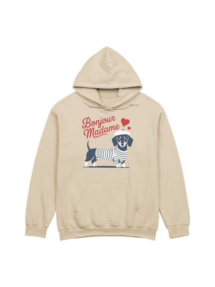 Bonjour Madame Dachshund Hoodie product image (2)
