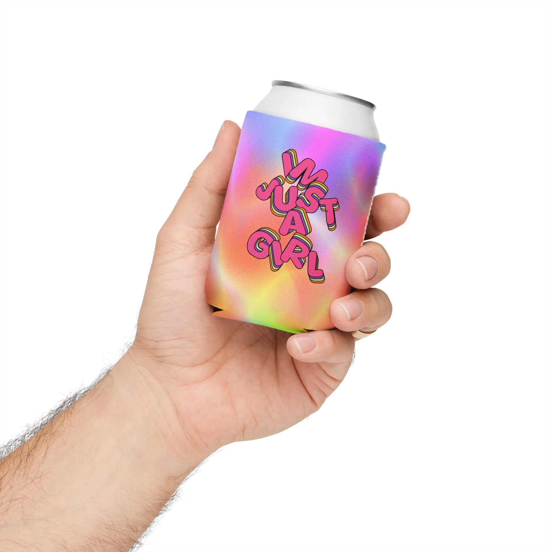 I'm just a girl Tie-Dye Coozie product image (3)