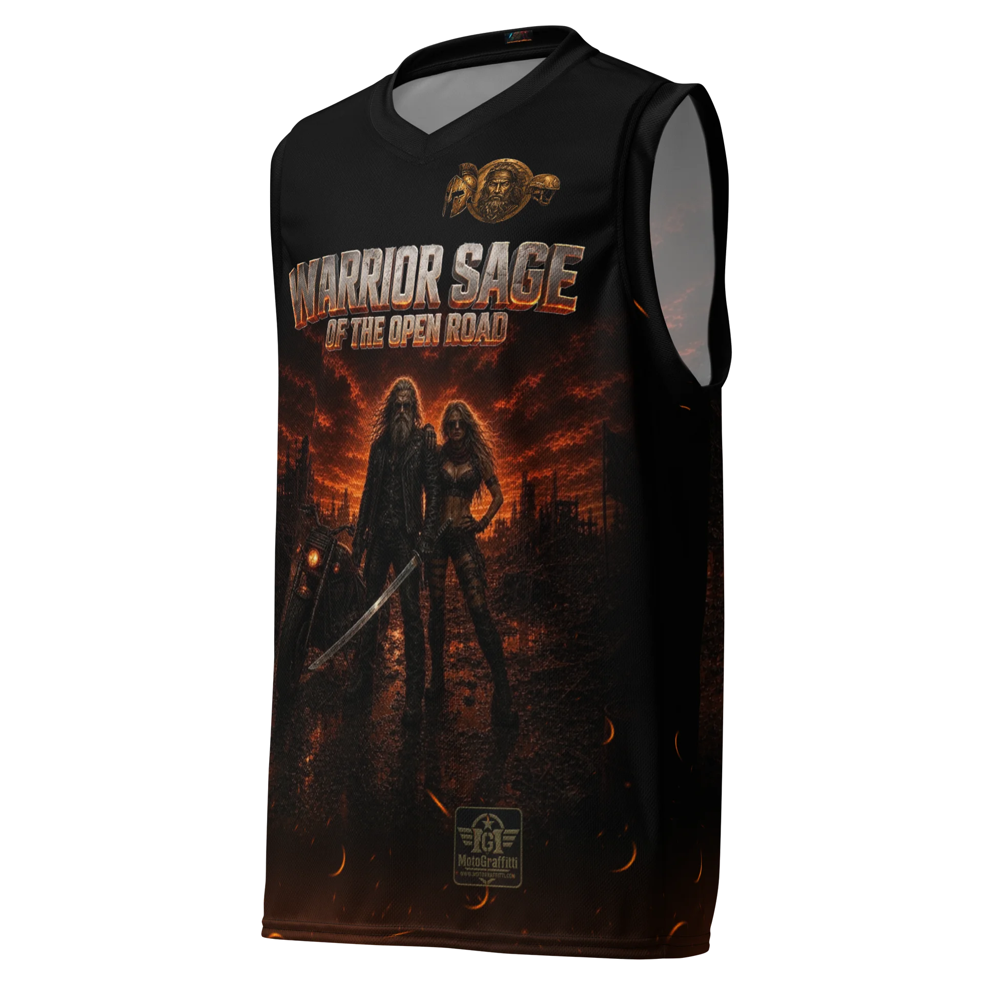 MötoGraffitti "Legend" Sleeveless Moisture Wicking Riding Tee product image (1)