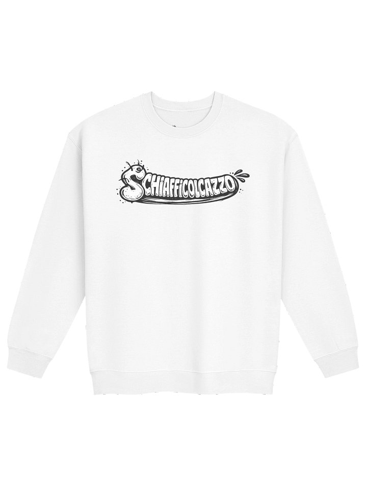 schiafficolcazzo crewneck white product image (1)