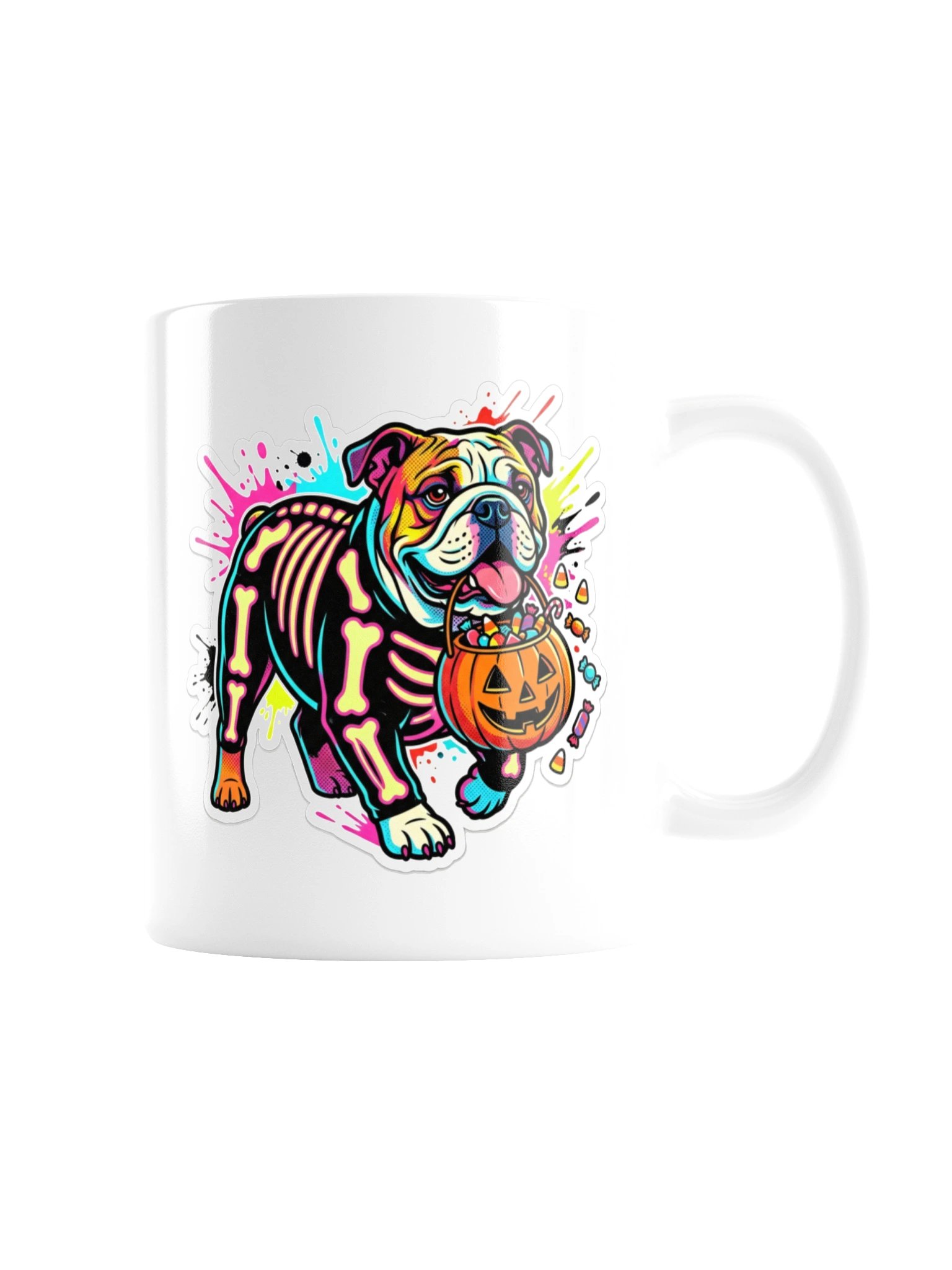 Skeleton Costume Bulldog Mug product image (3)