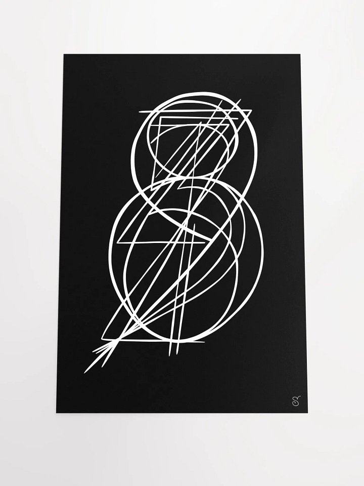 Ethereal Lines Matte Poster - Abstract Image No. 11 product image (1)