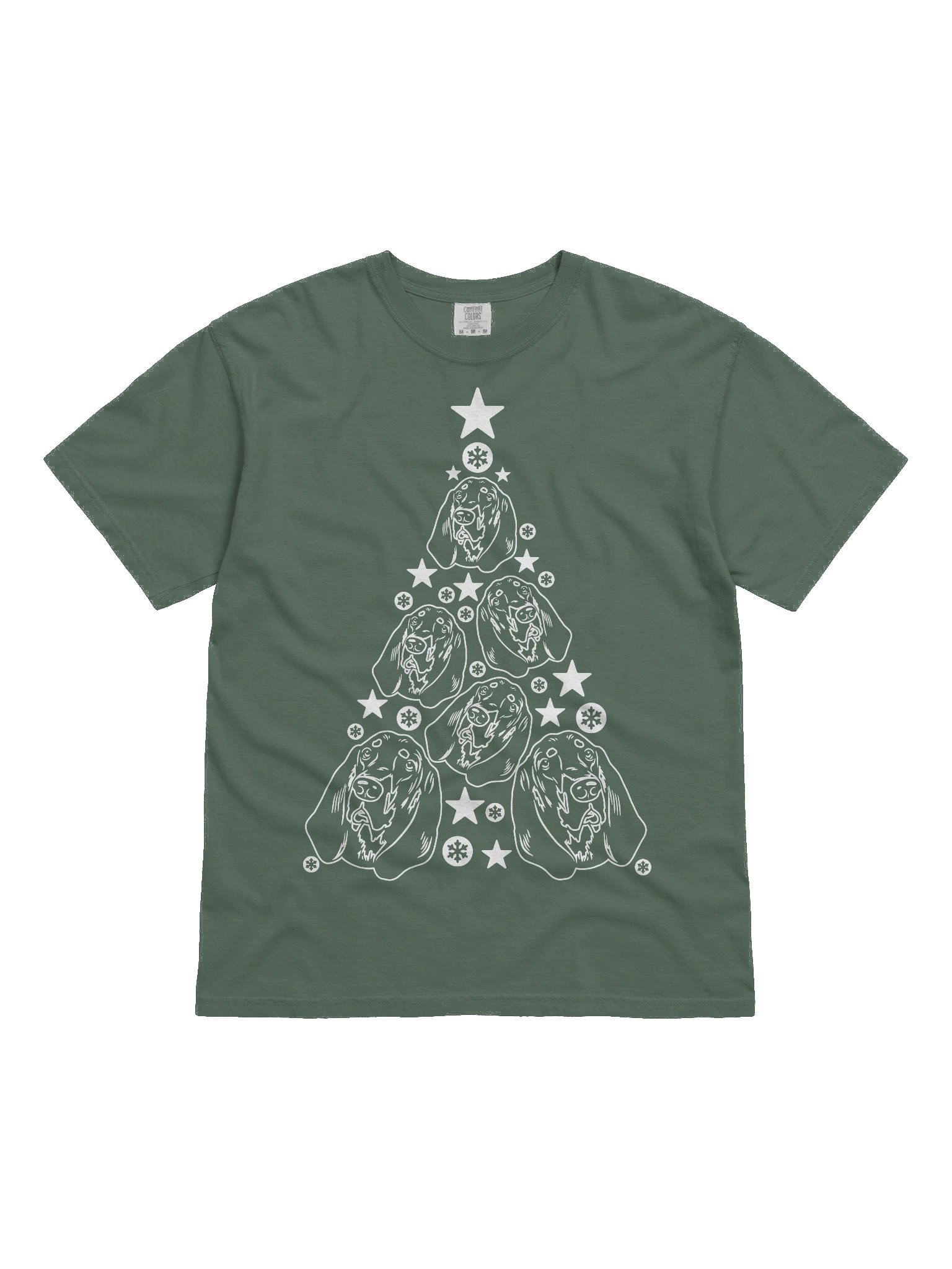 Bloodhound Christmas Tree T-Shirt product image (2)