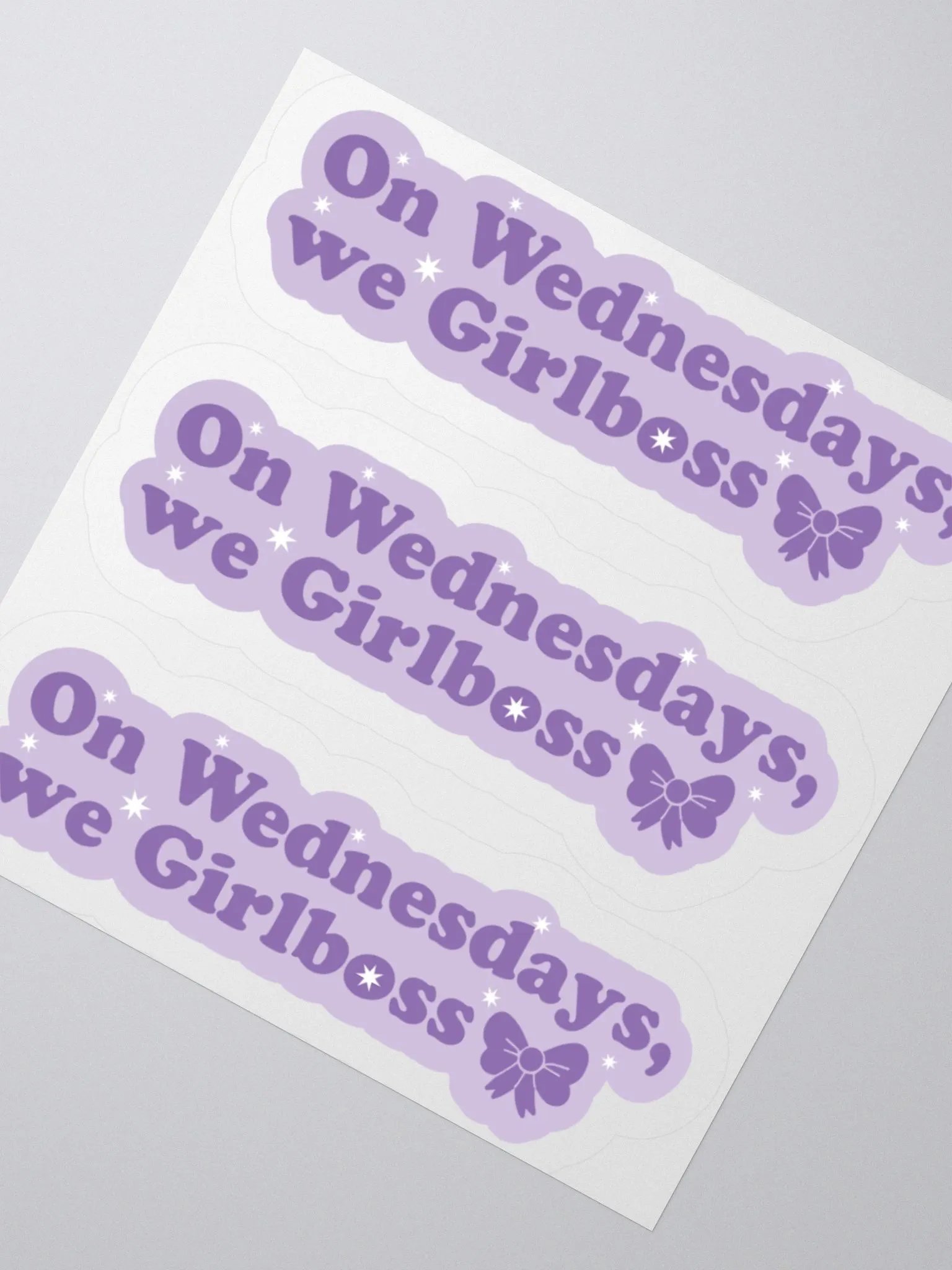 On Wednesdays, we Girlboss (Purple) product image (2)