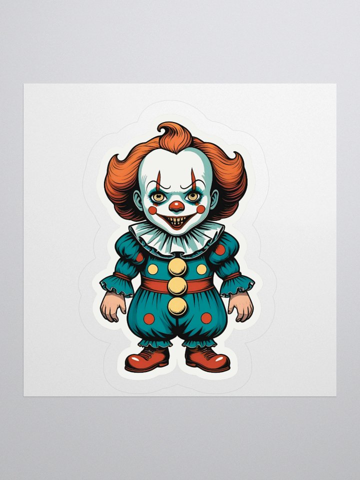 Little Killer Clown Kiss Cut Sticker product image (3)