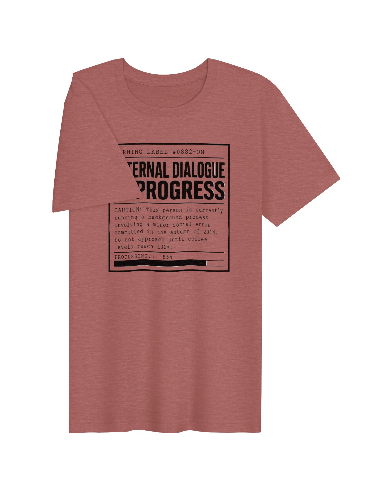 Copy of Unspokenminds Internal Dialogue In Progress Tee product image (11)