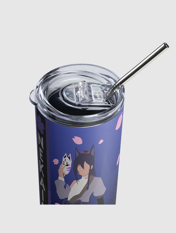 Stainless steel tumbler | Dark Mode | Blue Fade product image (2)