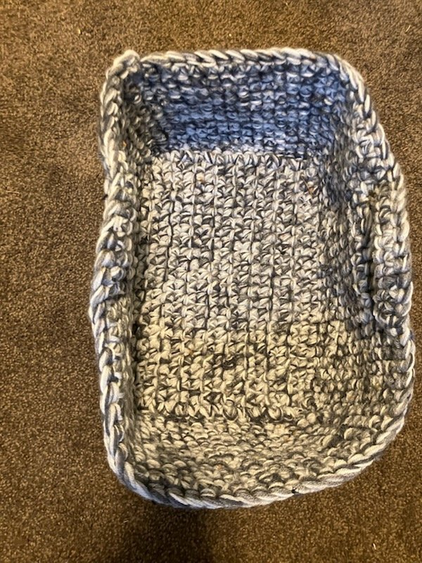 Monochromatic Gray - One-of-a-Kind Designer Crochet Basket product image (5)