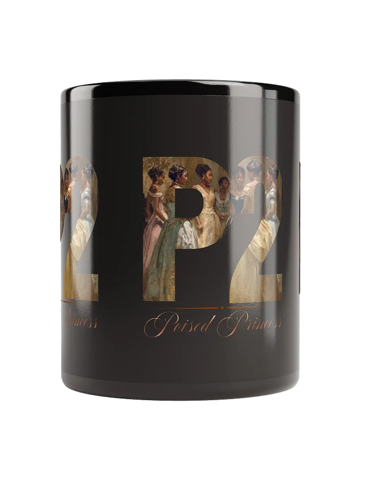 Poised Princess P2 Black Glossy Mug product image (3)