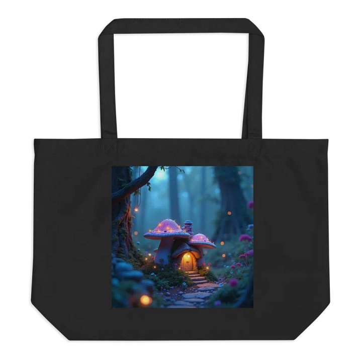 Enchanted Mushroom House Organic Tote product image (1)