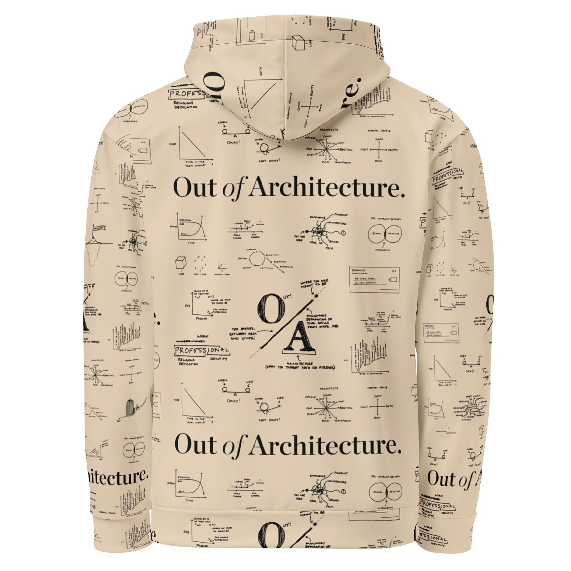 Doodle Hoodie - Cream product image (3)