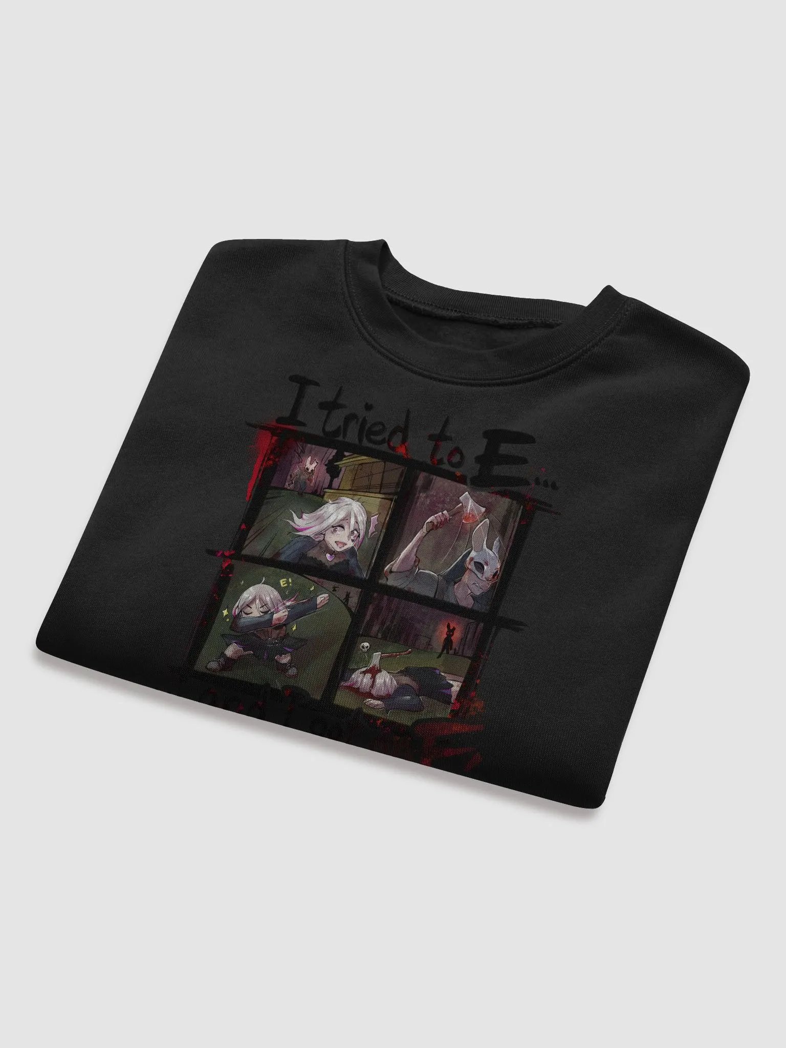 Dead Hard Gang (Hoodie Crew Crop) product image (39)