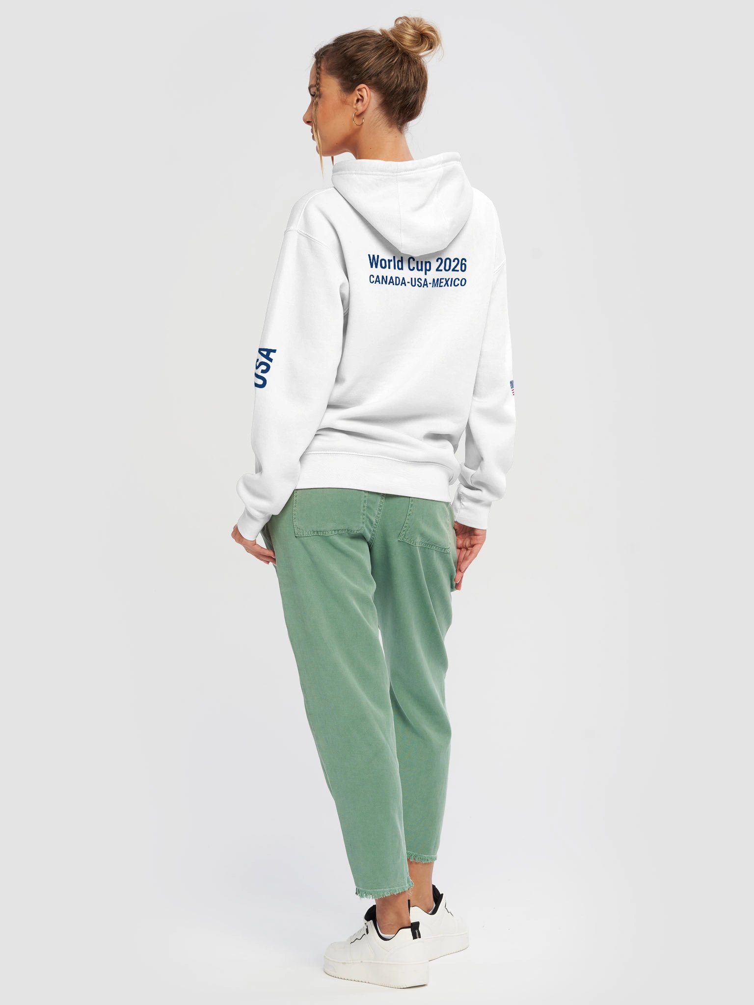 USA 2026 World Cup Flag Hoodie - Premium 3-End Fleece product image (32)