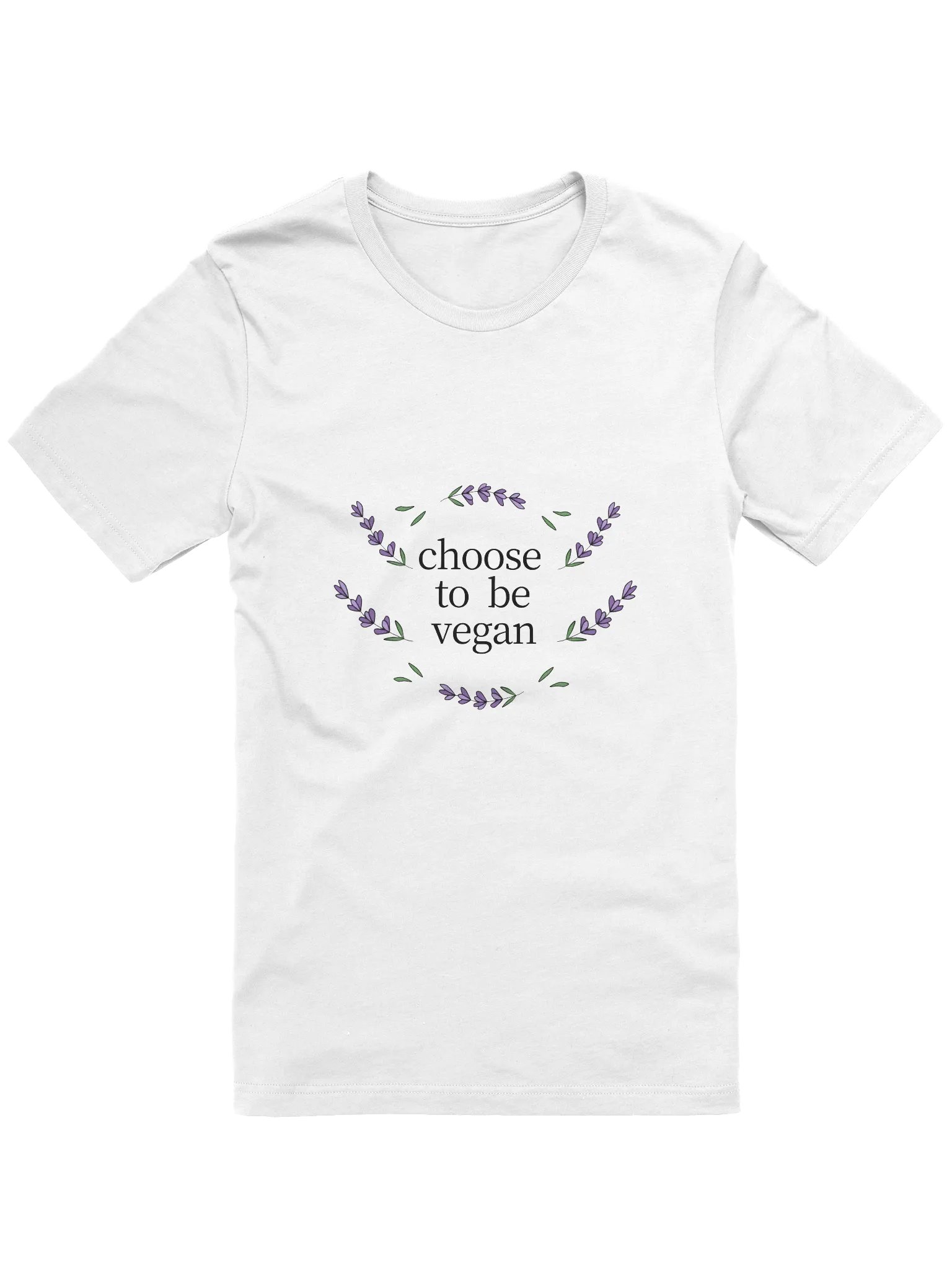 “Choose to be Vegan” Unisex White T-Shirt product image (2)