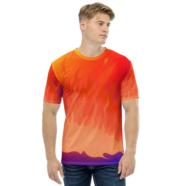 Flame Graphic T-Shirt – Purple Orange product image (2)